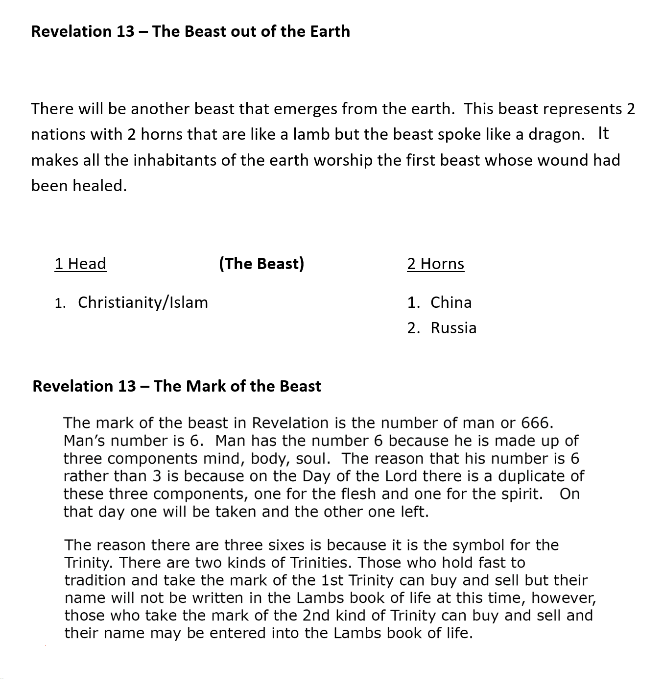 Rev 13 Earth Mark